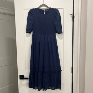 Vineyard Vines Nautical Navy XS Midi Dress